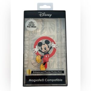 Disney iPhone 12/13 12 13 Pro Max Case MagSafe Mickey Mouse Red Circle NEW